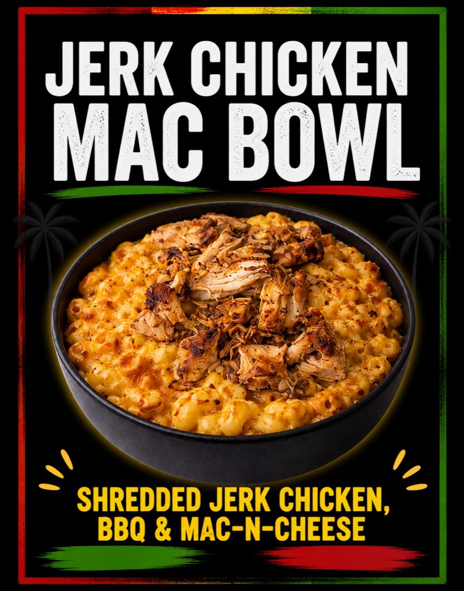 Jerk Chicken Mac Bowl